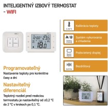 Izbový programovateľný bezdrôtový WiFi GoSmart termostat P56211