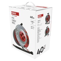 Pagarinātāja spole, 40 m / 4 kontaktligzdas / oranža / PVH / 230 V / 1,5 mm2