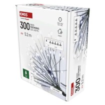 LED svetlobna veriga – svetleče cvetlice, nano, 5,2 m, notranja, hladna bela, časovnik