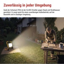 LED-Scheinwerfer GLARO 100 W, gelb-schwarz, IP65, 10.000 lm, neutralweiß
