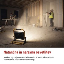 LED reflektor GLARO 100 W, rumeno-črn, IP65, 10 000 lm, nevtralna bela