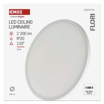 LED přisazené svítidlo FLORI kruhové, bílé, 22W, neutrální bílá