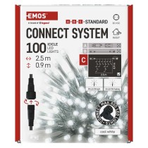 Standard LED Verbindungskette blinkend – Eiszapfen, 2,5 m, Außen, Kaltweiß