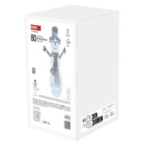 LED vánoční sněhulák ratanový, 82 cm, venkovní i vnitřní, studená bílá, časovač
