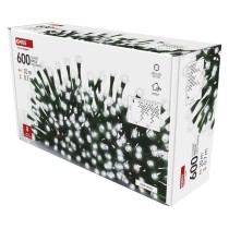 Oświetlenie świąteczne sople 600 LED 10m, zimna biel, zielony przew., 8 programów, IP44