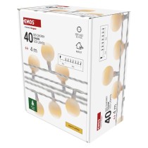 LED Weihnachtslichterkette Cherry – 2,5 cm, 4 m, Außen und Innen, warmweiß, Timer