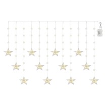 Świąteczna girlanda LED – gwiazdki, 170 x 85 cm, 3 baterie AA, IP44. ciepła biel, timer