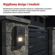 Jednostka kamery GoSmart do monitora IP880B 2WIRE i wideodomofonu IP-880A 2WIRE, 2 przyc.