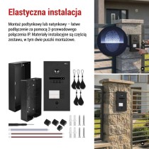 Jednostka kamery GoSmart do monitora IP880B 2WIRE i wideodomofonu IP-880A 2WIRE, 2 przyc.