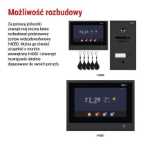Jednostka kamery GoSmart do monitora IP880B 2WIRE i wideodomofonu IP-880A 2WIRE, 2 przyc.