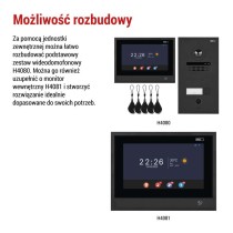 Jednostka kamery GoSmart do monitora IP880B 2WIRE i wideodomofonu IP-880A 2WIRE, 3 przyc.