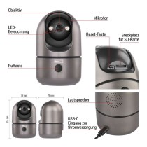 GoSmart Innen drehbare Überwachungskamera IP‑220W mit WiFi