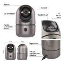GoSmart Vnútorná otočná kamera IP‑220W s WiFi