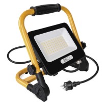 LED reflektor GLARO 50 W, žlto-čierny, IP65, 5000 lm, neutrálna biela