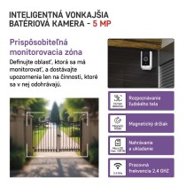 GoSmart Vonkajšia batériová kamera IP-210 SNAP s WiFi