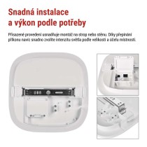 LED přisazené svítidlo DORI EVO, čtvercové, 24W, IP65, neutrální bílá