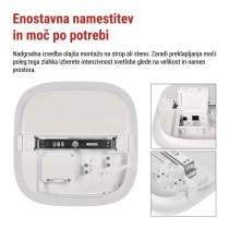 LED stropno svetilo DORI EVO, kvadratne, 24W, IP65, Nevtralna bela