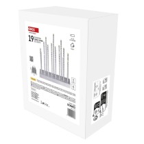 Dekoracje - świecznik srebrny 19 LED, 28 cm 3x AA ciepła biel, IP20, timer