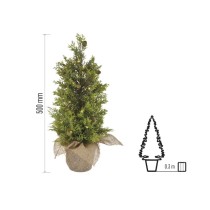 LED osvetljeno drevo, 50 cm, za zunanjo in notranjo uporabo, toplo bela, časovnik