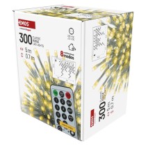 LED Ziemassv. lamp. – lāst., 5 m, liet. ārā un iekšt., silti b., ar pulti, 8 r., ar taim.