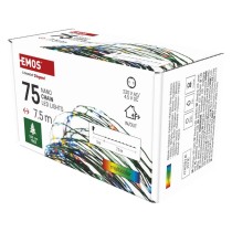 LED Weihnachtliche Nano-Kette grün, 7,5 m, Außen und Innen, Multicolor, Timer