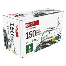 LED vánoční nano řetěz zelený, 15 m, venkovní i vnitřní, multicolor, časovač