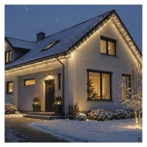 Premium LED spojovacia reťaz biela, 5 m, vonkajšia aj vnútorná, teplá biela