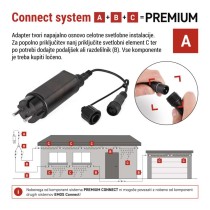 Napajalnik za božične lučke Premium Connect povezovalni sistem, zunanje, d.u.