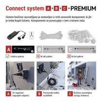 Napajalnik za božične lučke Premium Connect povezovalni sistem, zunanje, d.u.