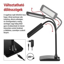 EMOS Eddy LED asztali lámpa, fekete