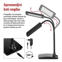 Namizna LED svetilka EDDY črna