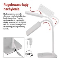Lampa biurkowa LED EDDY biała, WW/NW/CW