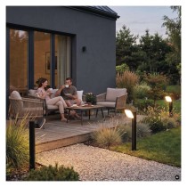 LED Garten-Pollerleuchte NIKA, 12 x 12 x 50 cm, 12,5 W, warmweiß