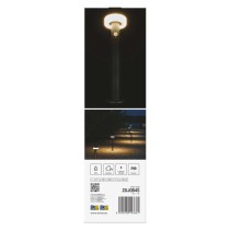 LED aiavalgusti veerg, päikesepaneel, PIR, TERION, 12.5 × 12.5 × 50 cm