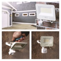 GLARO LED-kohtvalgusti liikumisanduriga, 20 W, valge, IP54, 2000 lm, neutraalne valge