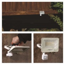 LED reflektor GLARO PIR 30 W, bel, IP54, 3000 lm, nevtralna bela