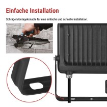 LED reflektor GLARO mit Bewegungssensor, 50 W, schwarz, IP54, 5000 lm, neutralweiß