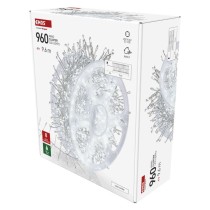 LED nano fényfüzér tekercsen, ezüst , 9,6 m, hideg fehér, időzítő