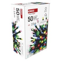 Lampki choinkowe Classic 50 LED 2,5m multikolor, zielony przewód, IP20
