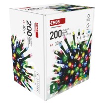 Lampki choinkowe Classic 200 LED 10m multikolor, zielony przewód, IP20