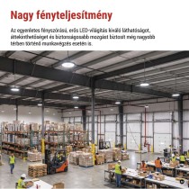 EMOS LED HIGHBAY ipari mennyezeti lámpa CIRUS 77W