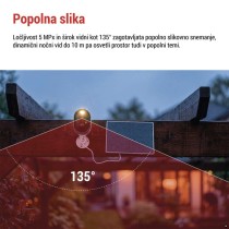 GoSmart Zunanja baterijska kamera IP-1150 SNAP z WiFi in solarnim panelom