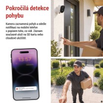 GoSmart Venkovní bateriová kamera IP-1150 SNAP s WiFi a solárním panelem