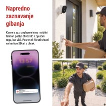 GoSmart Zunanja baterijska kamera IP-1150 SNAP z WiFi in solarnim panelom