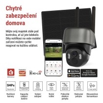 GoSmart Venkovní bateriová kamera IP-6100G HAWK s 4G LTE a solárním panelem