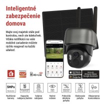 GoSmart Vonkajšia batériová kamera IP-6100G HAWK s 4G LTE a solárnym panelom