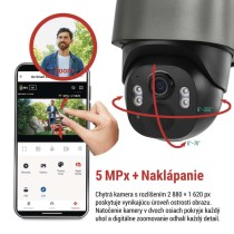 GoSmart Vonkajšia batériová kamera IP-6100G HAWK s 4G LTE a solárnym panelom