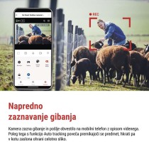 GoSmart Zunanja baterijska kamera IP-6100G HAWK z 4G LTE in solarnim panelom