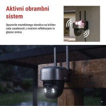 GoSmart Zunanja baterijska kamera IP-6100G HAWK z 4G LTE in solarnim panelom