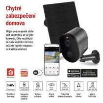 GoSmart Venkovní bateriová kamera IP-1150G SNAP s WiFi a solárním panelem